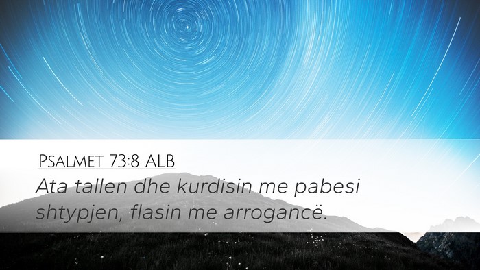Psalmet 73:8 ALB Bible Verse Image