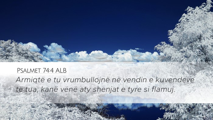 Psalmet 74:4 ALB Bible Verse Image