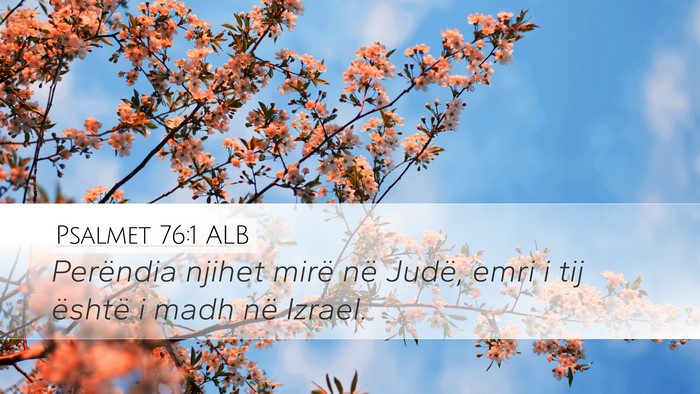 Psalmet 76:1 ALB Bible Verse Image