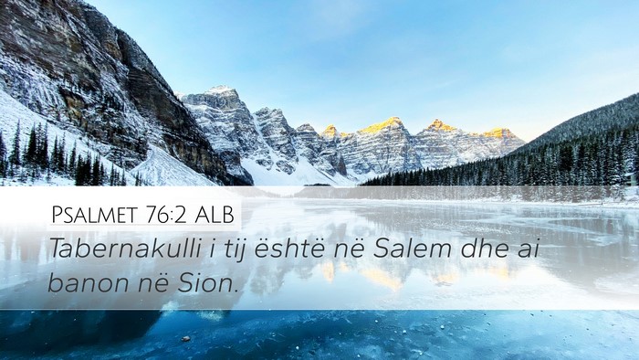 Psalmet 76:2 ALB Bible Verse Image