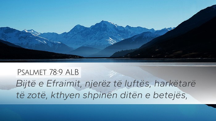 Psalmet 78:9 ALB Bible Verse Image