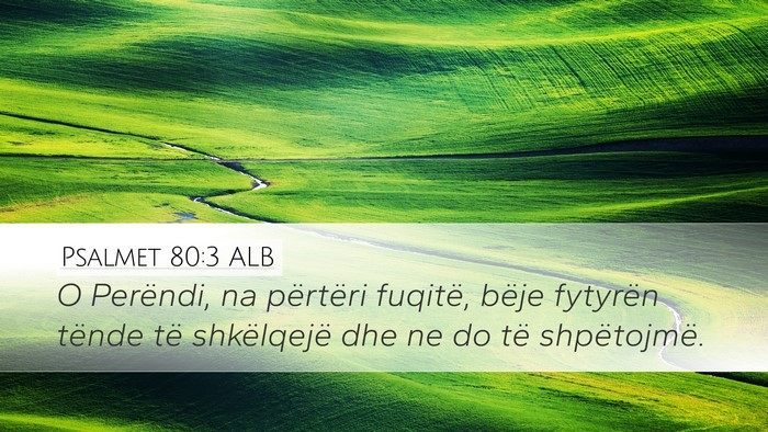 Psalmet 80:3 ALB Bible Verse Image