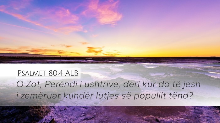 Psalmet 80:4 ALB Bible Verse Image