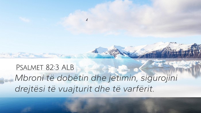 Psalmet 82:3 ALB Bible Verse Image