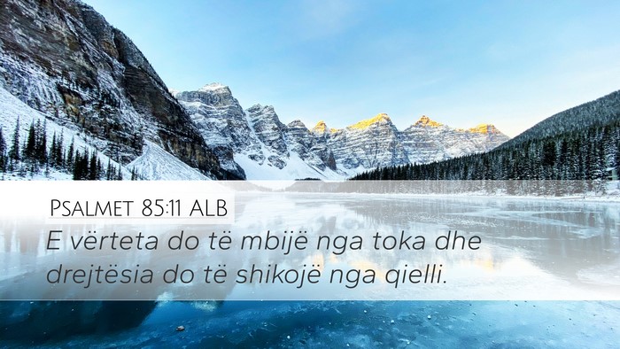 Psalmet 85:11 ALB Bible Verse Image