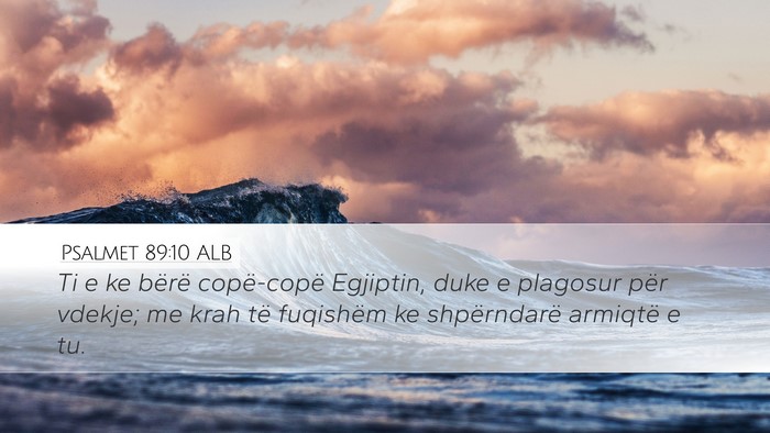 Psalmet 89:10 ALB Bible Verse Image