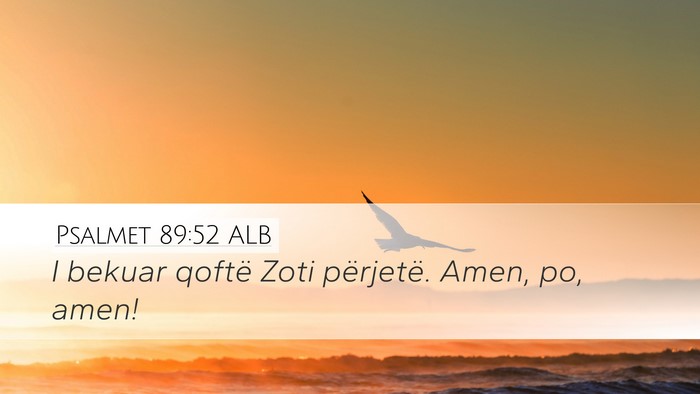 Psalmet 89:52 ALB Bible Verse Image