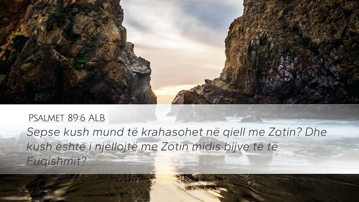 Psalmet 89:6 ALB Bible Verse Image