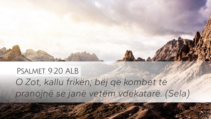 Psalmet 9:20 ALB Bible Verse Image