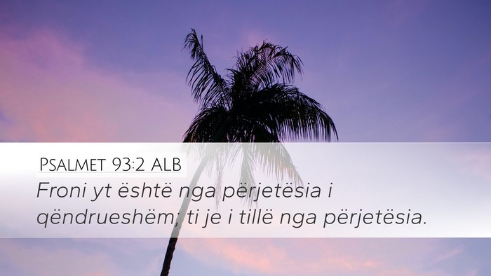 Psalmet 93:2 ALB Desktop Wallpaper - Froni yt është nga përjetësia i - Desktop Bible Verse Wallpaper