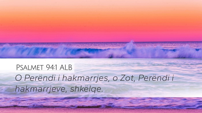 Psalmet 94:1 ALB Bible Verse Image