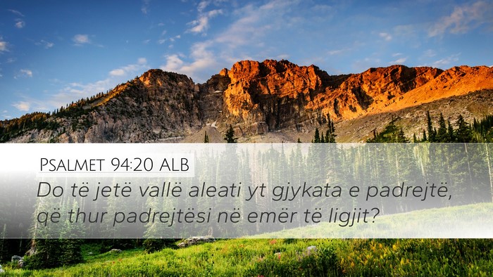 Psalmet 94:20 ALB Bible Verse Image