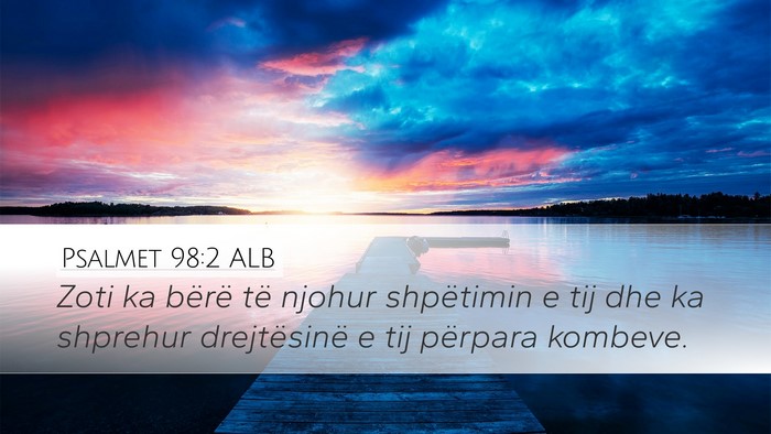 Psalmet 98:2 ALB Bible Verse Image