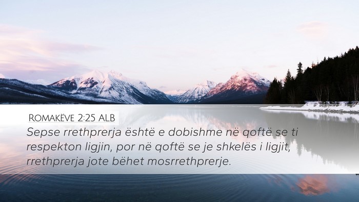 Romakëve 2:25 ALB Bible Verse Image