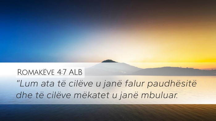 Romakëve 4:7 ALB Bible Verse Image