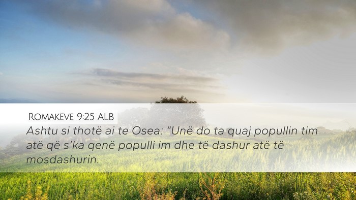 Romakëve 9:25 ALB Bible Verse Image