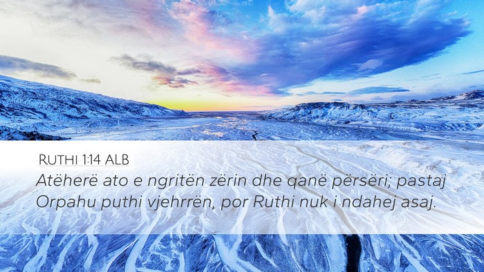 Ruthi 1:14 ALB Bible Verse Image