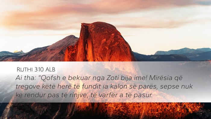 Ruthi 3:10 ALB Bible Verse Image