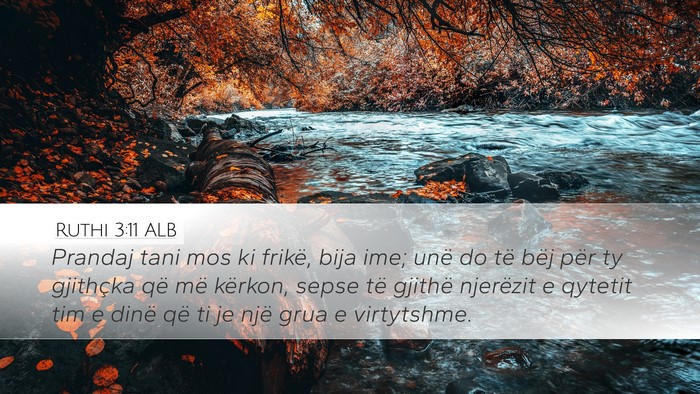 Ruthi 3:11 ALB Bible Verse Image