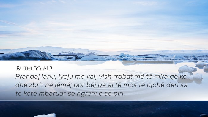 Ruthi 3:3 ALB Bible Verse Image
