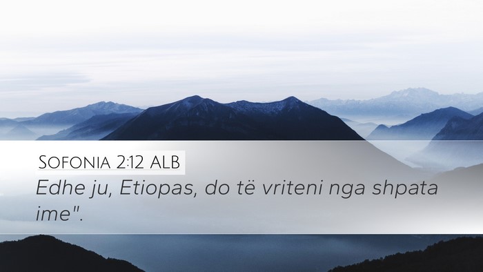Sofonia 2:12 ALB Bible Verse Image