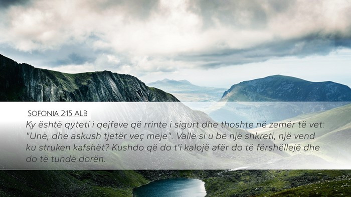 Sofonia 2:15 ALB Bible Verse Image