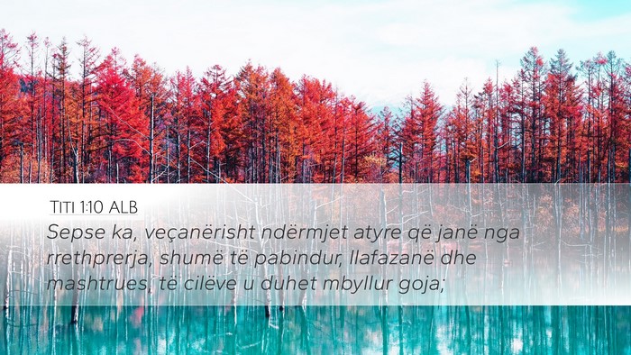 Titi 1:10 ALB Bible Verse Image