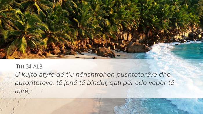 Titi 3:1 ALB Bible Verse Image