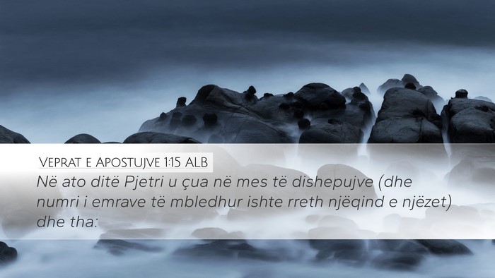 Veprat e Apostujve 1:15 ALB Bible Verse Image