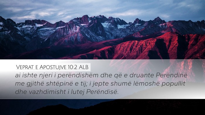 Veprat e Apostujve 10:2 ALB Bible Verse Image