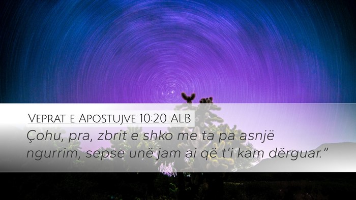 Veprat e Apostujve 10:20 ALB Bible Verse Image
