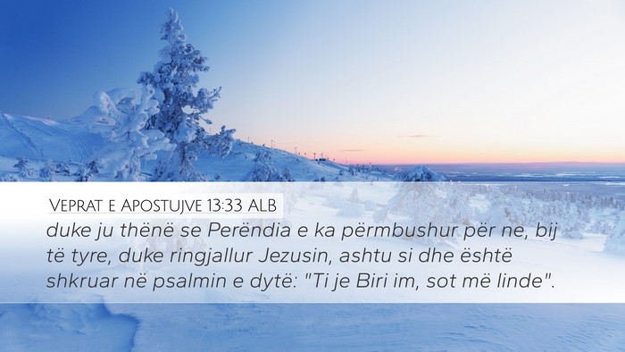 Veprat e Apostujve 13:33 ALB Bible Verse Image