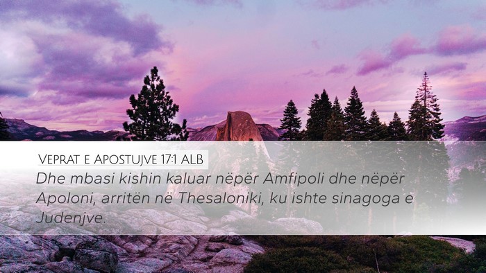 Veprat e Apostujve 17:1 ALB Bible Verse Image