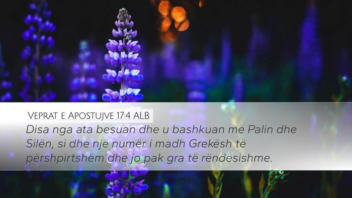 Veprat e Apostujve 17:4 ALB Bible Verse Image
