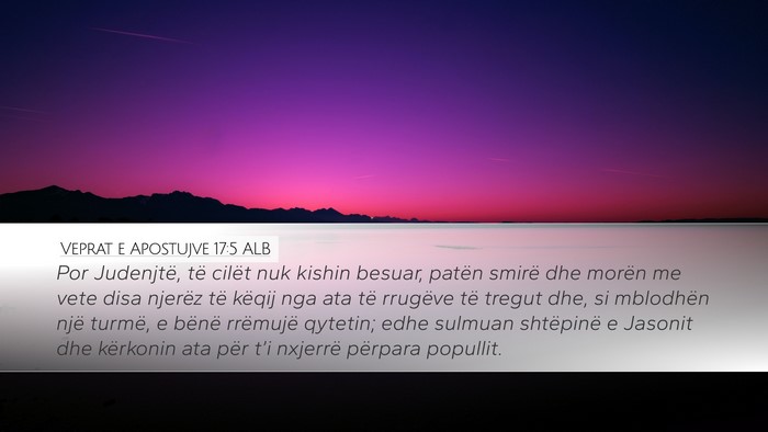 Veprat e Apostujve 17:5 ALB Bible Verse Image