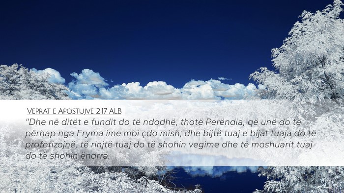 Veprat e Apostujve 2:17 ALB Bible Verse Image