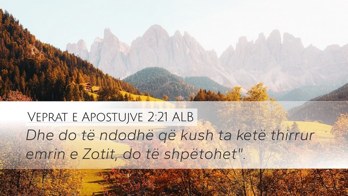 Veprat e Apostujve 2:21 ALB Bible Verse Image
