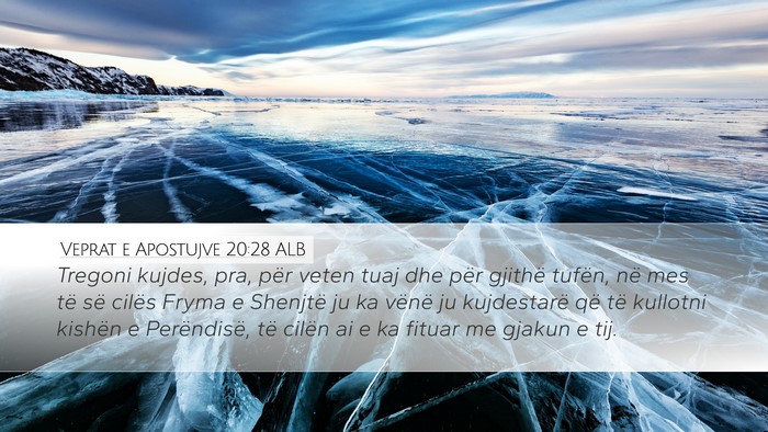 Veprat e Apostujve 20:28 ALB Bible Verse Image