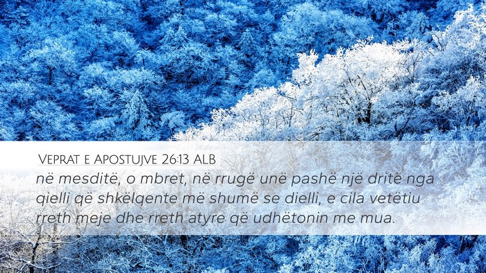 Veprat e Apostujve 26:13 ALB Bible Verse Image