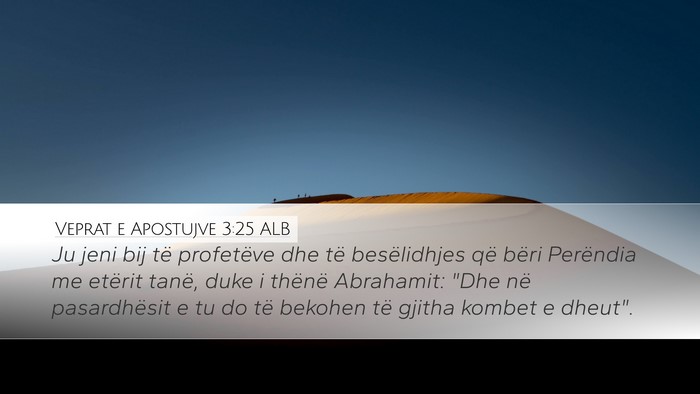 Veprat e Apostujve 3:25 ALB Bible Verse Image