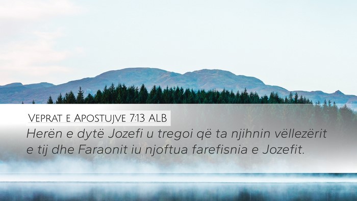 Veprat e Apostujve 7:13 ALB Bible Verse Image