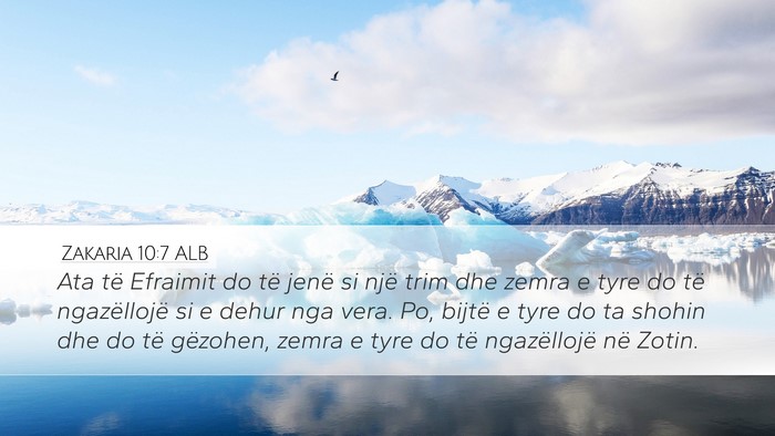 Zakaria 10:7 ALB Bible Verse Image