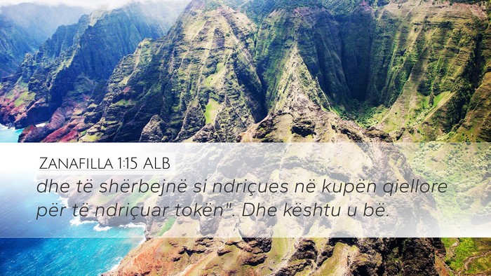 Zanafilla 1:15 ALB Desktop Wallpaper - dhe të shërbejnë si ndriçues në kupën - Desktop Bible Verse Wallpaper