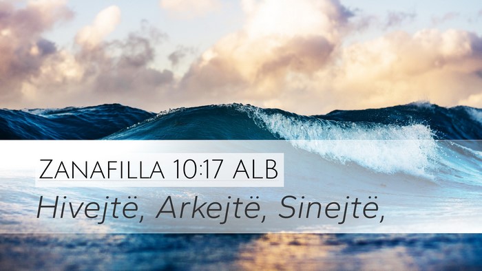 Zanafilla 10:17 ALB Bible Verse Image