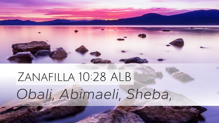 Zanafilla 10:28 ALB Bible Verse Image