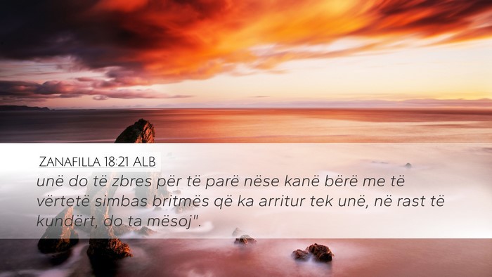 Zanafilla 18:21 ALB Bible Verse Image