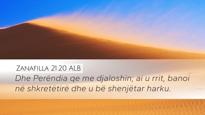 Zanafilla 21:20 ALB Bible Verse Image