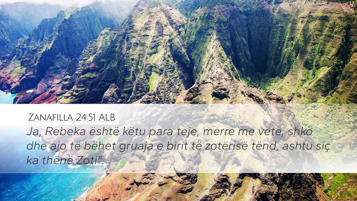 Zanafilla 24:51 ALB Bible Verse Image