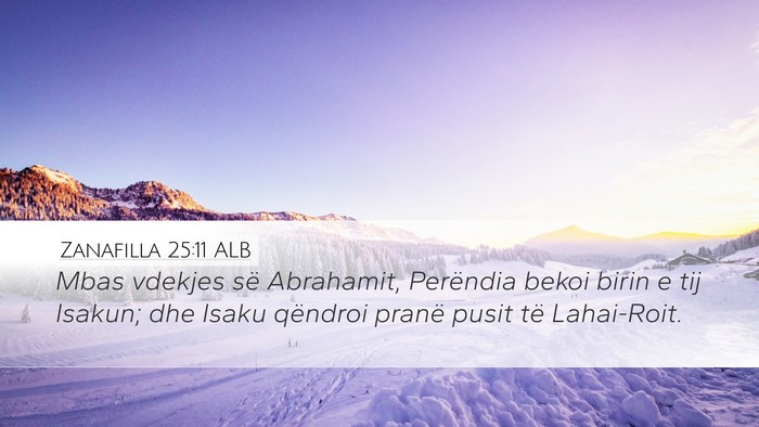 Zanafilla 25:11 ALB Bible Verse Image