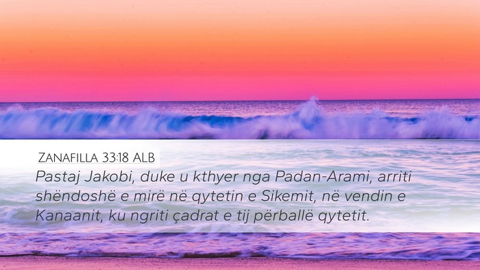 Zanafilla 33:18 ALB Bible Verse Image